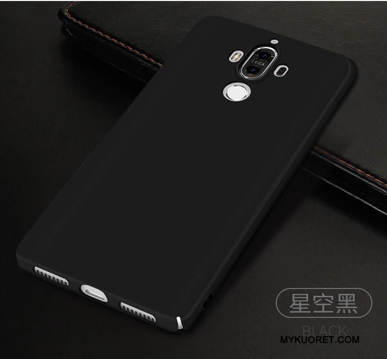 Kuori Huawei Mate 9 Laukut Puhelimen Kuoret Punainen, Kotelo Huawei Mate 9 Suojaus Pesty Suede Kova