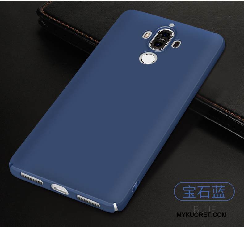 Kuori Huawei Mate 9 Laukut Puhelimen Kuoret Punainen, Kotelo Huawei Mate 9 Suojaus Pesty Suede Kova