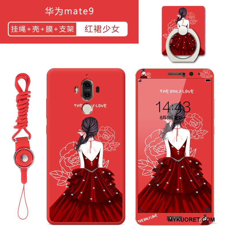 Kuori Huawei Mate 9 Luova Murtumaton Kalvo, Kotelo Huawei Mate 9 Laukut Karkaisu Persoonallisuus