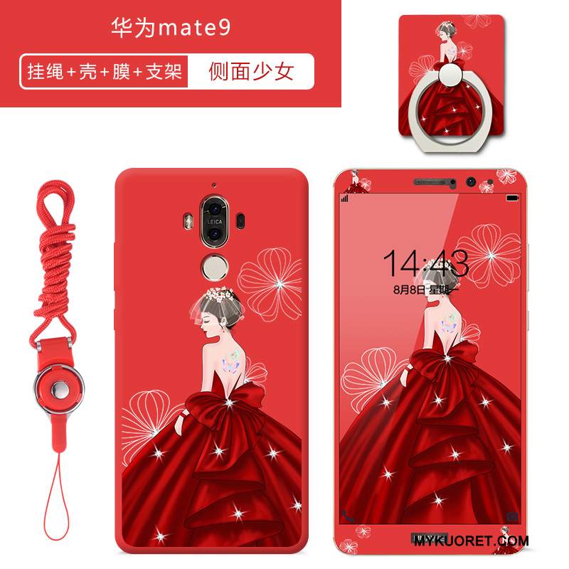 Kuori Huawei Mate 9 Luova Murtumaton Kalvo, Kotelo Huawei Mate 9 Laukut Karkaisu Persoonallisuus