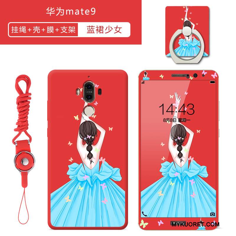 Kuori Huawei Mate 9 Luova Murtumaton Kalvo, Kotelo Huawei Mate 9 Laukut Karkaisu Persoonallisuus