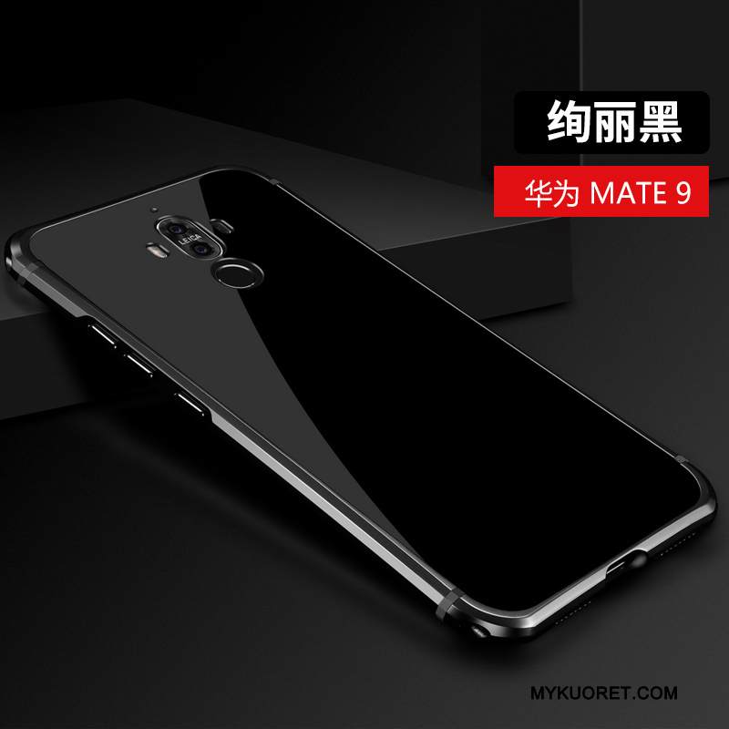 Kuori Huawei Mate 9 Luova Murtumaton Musta, Kotelo Huawei Mate 9 Metalli Trendi Puhelimen Kuoret