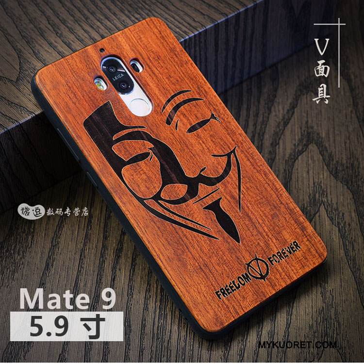 Kuori Huawei Mate 9 Massiivipuu Muokata Persoonallisuus, Kotelo Huawei Mate 9 Ylellisyys Kiinalainen Tyyli Puhelimen Kuoret
