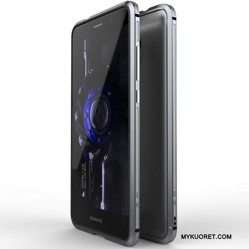 Kuori Huawei Mate 9 Metalli Kulta Kova, Kotelo Huawei Mate 9 Suojaus Kehys Murtumaton