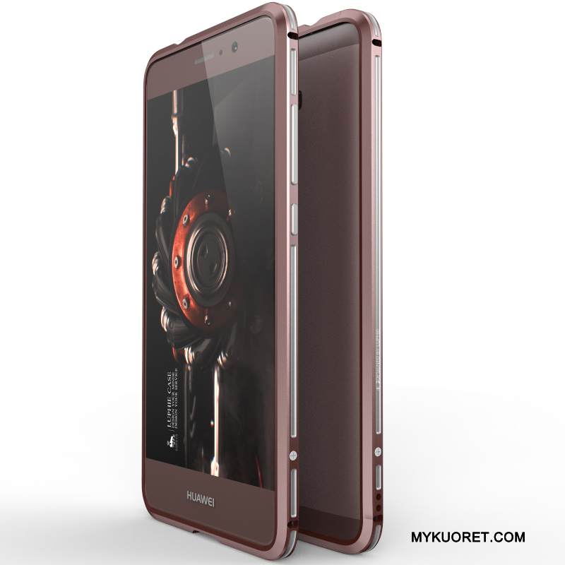 Kuori Huawei Mate 9 Metalli Kulta Kova, Kotelo Huawei Mate 9 Suojaus Kehys Murtumaton