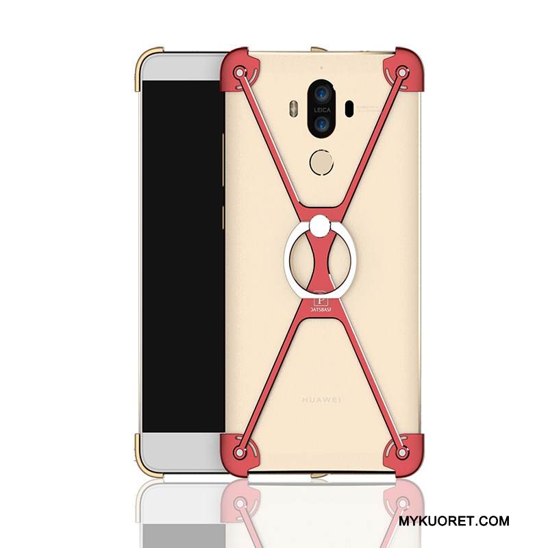 Kuori Huawei Mate 9 Metalli Murtumaton Kehys, Kotelo Huawei Mate 9 Pinkki Rengas