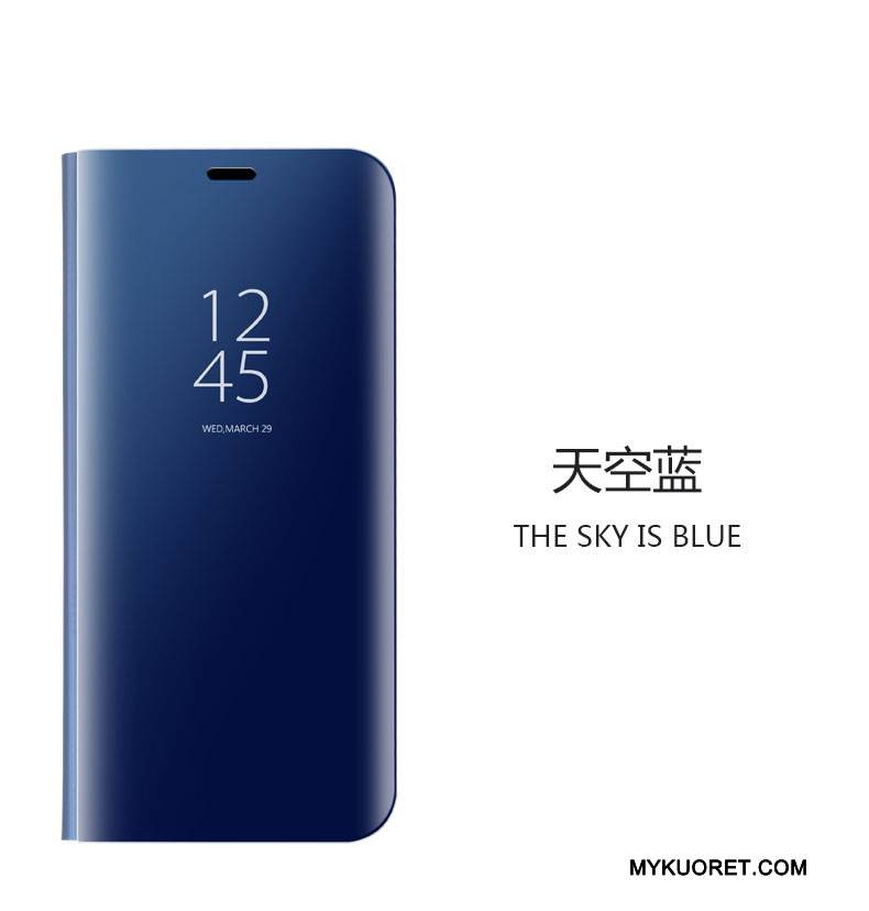 Kuori Huawei Mate 9 Nahka Puhelimen Kuoret Horrostila, Kotelo Huawei Mate 9 Suojaus Peili Kulta