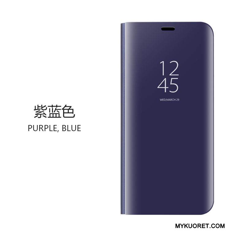 Kuori Huawei Mate 9 Nahka Puhelimen Kuoret Horrostila, Kotelo Huawei Mate 9 Suojaus Peili Kulta