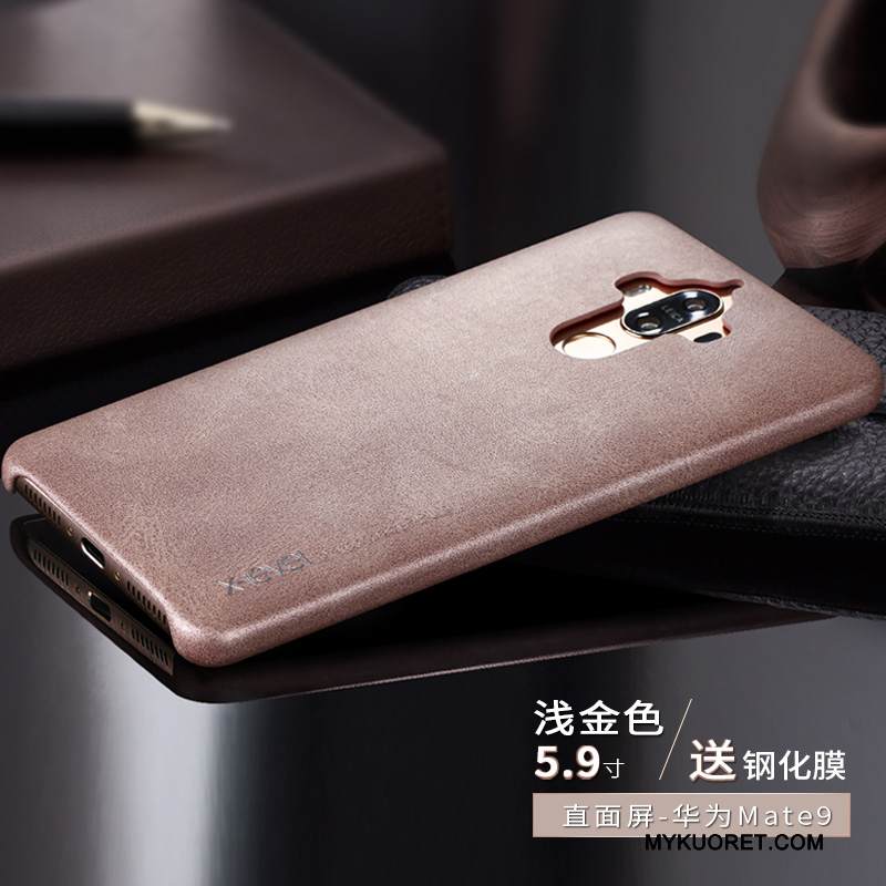 Kuori Huawei Mate 9 Nahka Puhelimen Kuoret Murtumaton, Kotelo Huawei Mate 9 Suojaus Ultra Trendi