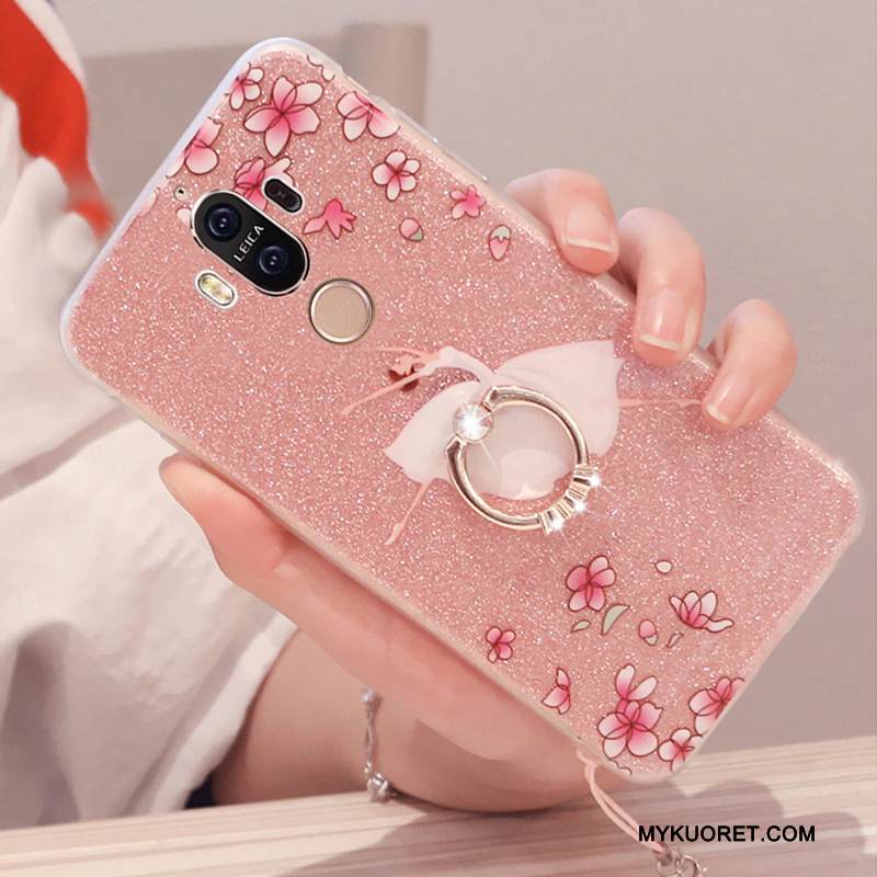 Kuori Huawei Mate 9 Pehmeä Neste Jauhe Vaalean, Kotelo Huawei Mate 9 Silikoni Murtumaton Persoonallisuus