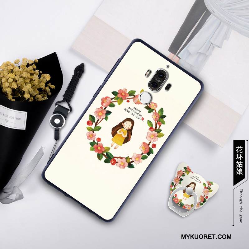 Kuori Huawei Mate 9 Pehmeä Neste Kalvo Karkaisu, Kotelo Huawei Mate 9 Monivärinen Ripustettavat Koristeet Puhelimen Kuoret