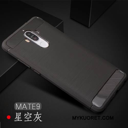 Kuori Huawei Mate 9 Pehmeä Neste Musta Puhelimen Kuoret, Kotelo Huawei Mate 9 Suojaus Murtumaton Trendi
