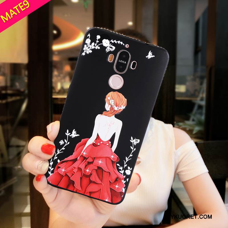 Kuori Huawei Mate 9 Pehmeä Neste Puhelimen Kuoret Punainen, Kotelo Huawei Mate 9 Suojaus