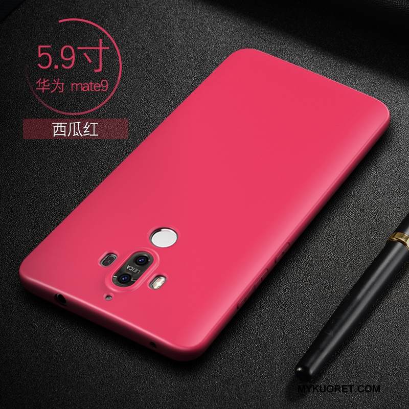 Kuori Huawei Mate 9 Pehmeä Neste Ultra Ohut, Kotelo Huawei Mate 9 Silikoni Murtumaton Musta