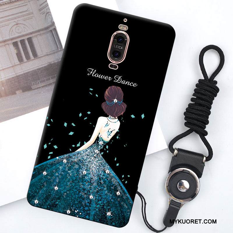 Kuori Huawei Mate 9 Pro Luova Murtumaton Musta, Kotelo Huawei Mate 9 Pro Silikoni Trendi Puhelimen Kuoret