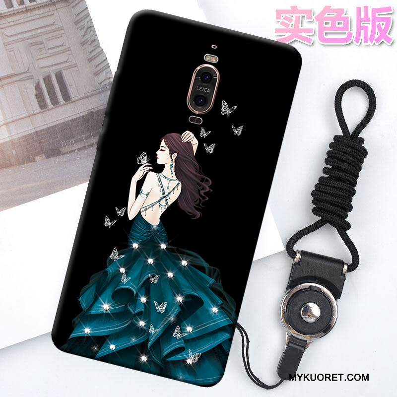 Kuori Huawei Mate 9 Pro Luova Murtumaton Musta, Kotelo Huawei Mate 9 Pro Silikoni Trendi Puhelimen Kuoret