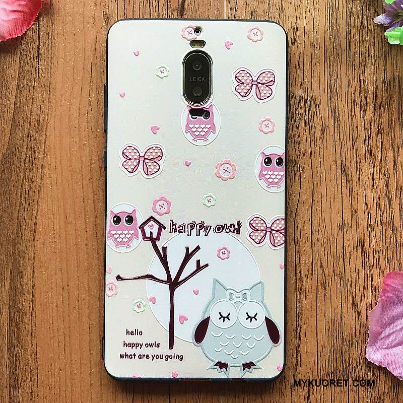 Kuori Huawei Mate 9 Pro Luova Ohut Valkoinen, Kotelo Huawei Mate 9 Pro Pehmeä Neste Puhelimen Kuoret Ripustettavat Koristeet