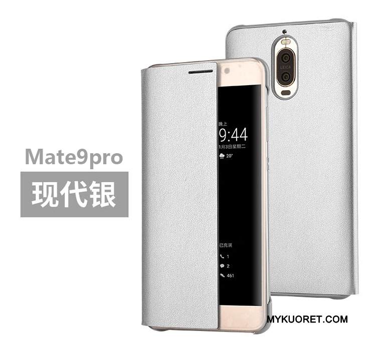 Kuori Huawei Mate 9 Pro Nahka Kulta Puhelimen Kuoret, Kotelo Huawei Mate 9 Pro Kuoret