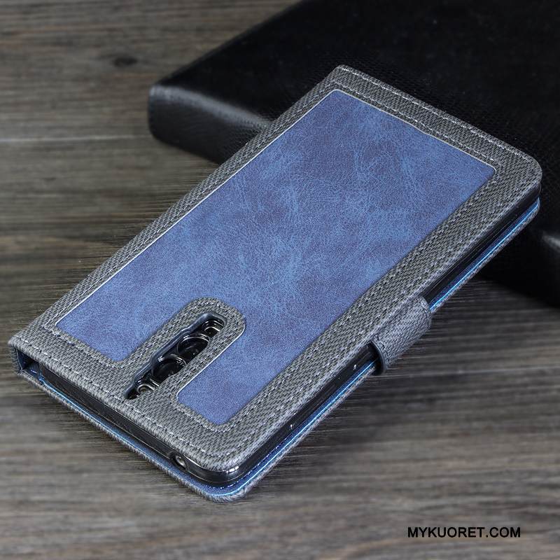 Kuori Huawei Mate 9 Pro Nahka Murtumaton Syvä Väri, Kotelo Huawei Mate 9 Pro Kuoret Harmaa Puhelimen Kuoret