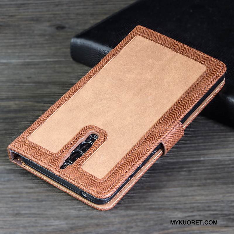 Kuori Huawei Mate 9 Pro Nahka Murtumaton Syvä Väri, Kotelo Huawei Mate 9 Pro Kuoret Harmaa Puhelimen Kuoret