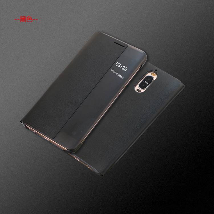 Kuori Huawei Mate 9 Pro Nahka Puhelimen Kuoret Harmaa, Kotelo Huawei Mate 9 Pro Suojaus
