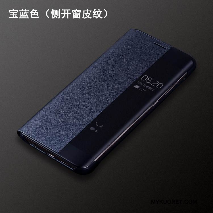 Kuori Huawei Mate 9 Pro Nahka Puhelimen Kuoret Harmaa, Kotelo Huawei Mate 9 Pro Suojaus