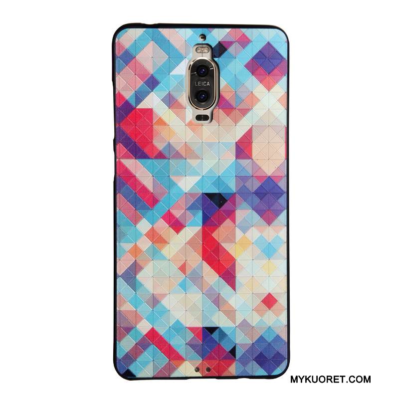 Kuori Huawei Mate 9 Pro Sarjakuva Ripustettavat Koristeet Musta, Kotelo Huawei Mate 9 Pro Suojaus Puhelimen Kuoret