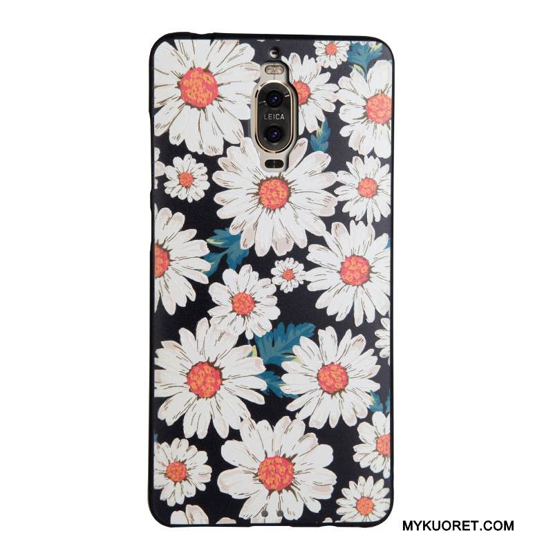 Kuori Huawei Mate 9 Pro Sarjakuva Ripustettavat Koristeet Musta, Kotelo Huawei Mate 9 Pro Suojaus Puhelimen Kuoret