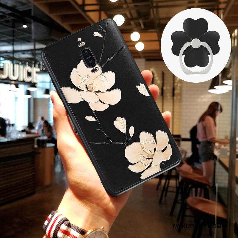 Kuori Huawei Mate 9 Pro Silikoni Musta Puhelimen Kuoret, Kotelo Huawei Mate 9 Pro Pehmeä Neste