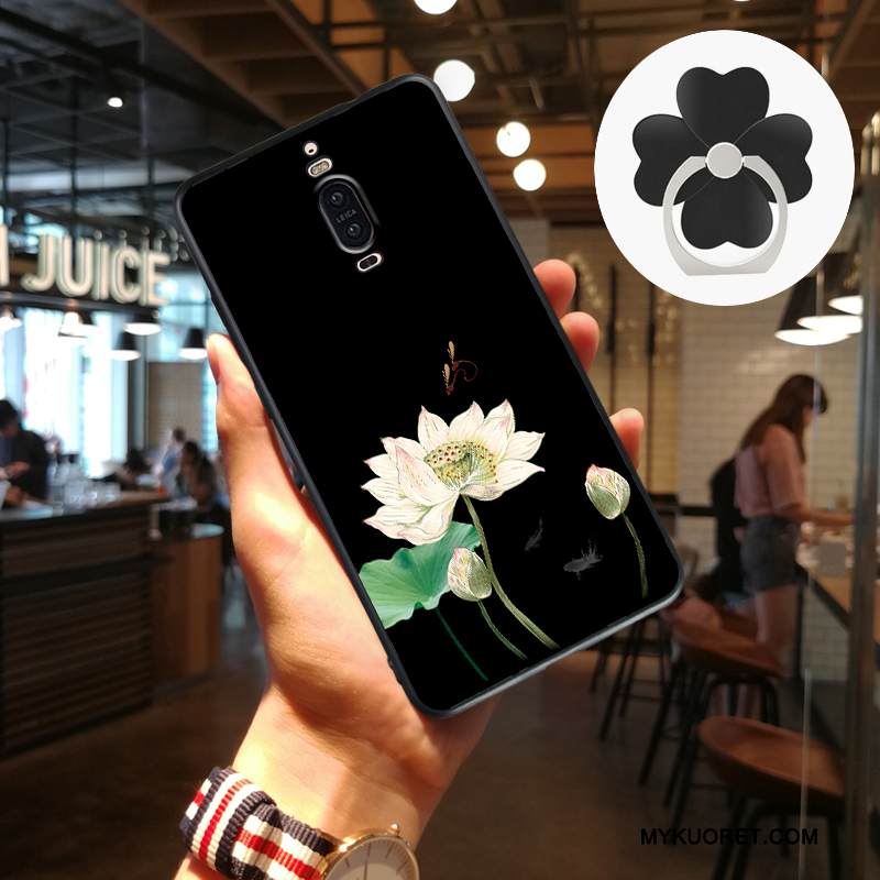 Kuori Huawei Mate 9 Pro Silikoni Musta Puhelimen Kuoret, Kotelo Huawei Mate 9 Pro Pehmeä Neste
