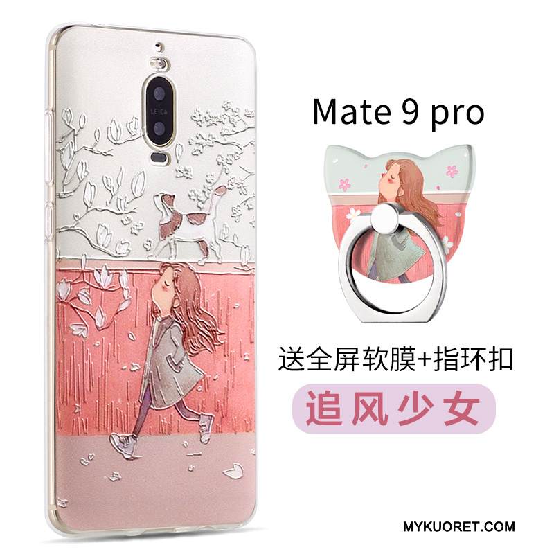 Kuori Huawei Mate 9 Pro Silikoni Puhelimen Kuoret Sininen, Kotelo Huawei Mate 9 Pro Sarjakuva Murtumaton Trendi