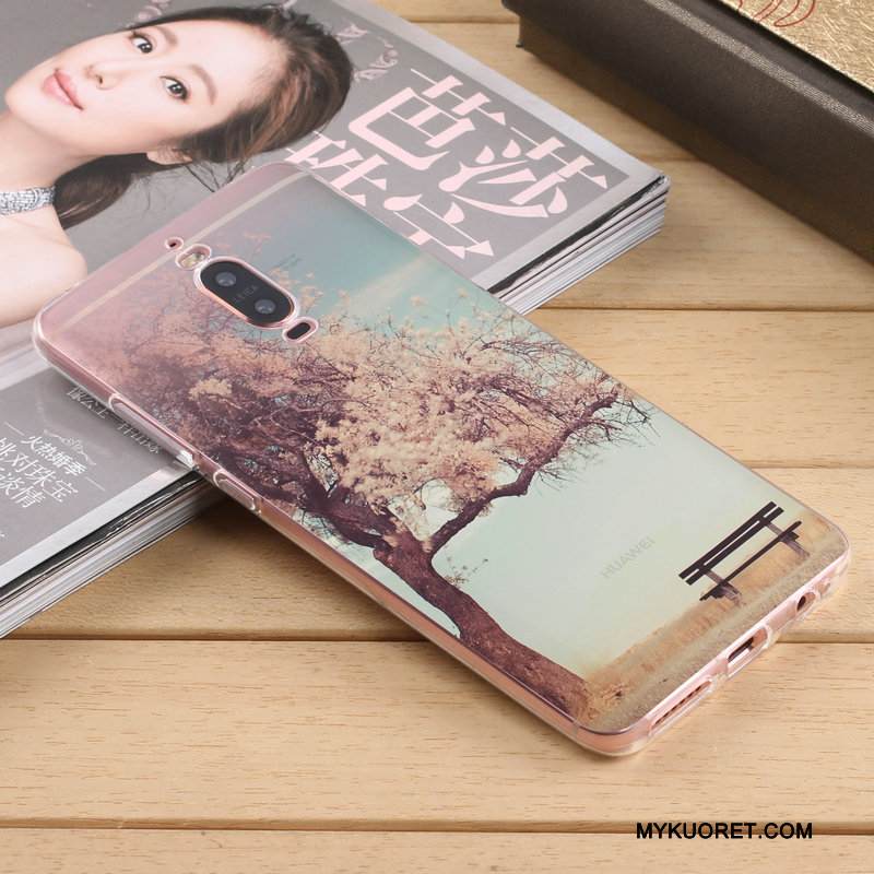 Kuori Huawei Mate 9 Pro Silikoni Vaalean Keltainen, Kotelo Huawei Mate 9 Pro Luova Puhelimen Kuoret Murtumaton