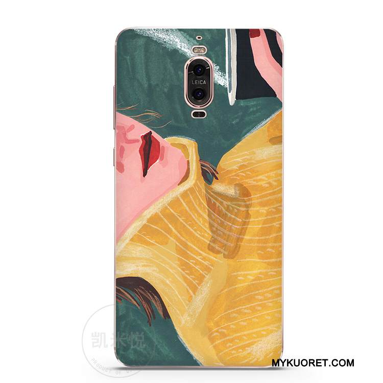 Kuori Huawei Mate 9 Pro Silikoni Öljyvärimaalaus Murtumaton, Kotelo Huawei Mate 9 Pro Monivärinen Pieni Persoonallisuus