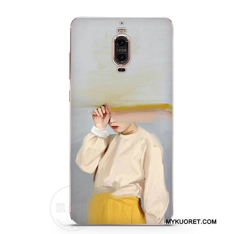 Kuori Huawei Mate 9 Pro Silikoni Öljyvärimaalaus Murtumaton, Kotelo Huawei Mate 9 Pro Monivärinen Pieni Persoonallisuus