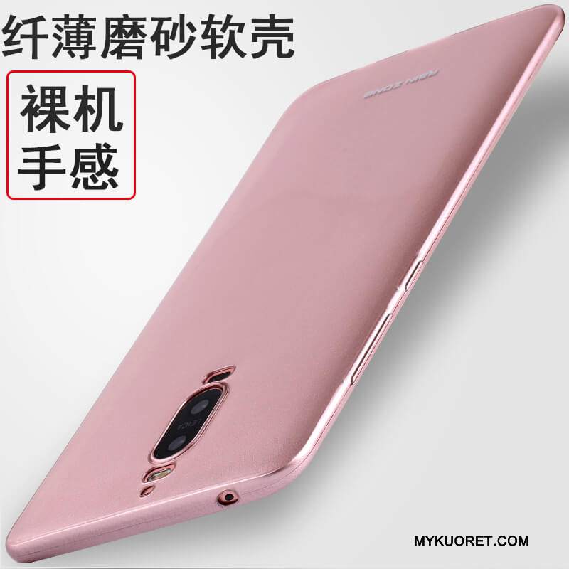 Kuori Huawei Mate 9 Pro Suojaus Rengas Puhelimen Kuoret, Kotelo Huawei Mate 9 Pro Pehmeä Neste Punainen