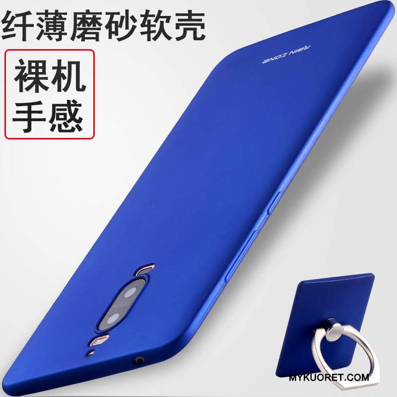 Kuori Huawei Mate 9 Pro Suojaus Rengas Puhelimen Kuoret, Kotelo Huawei Mate 9 Pro Pehmeä Neste Punainen