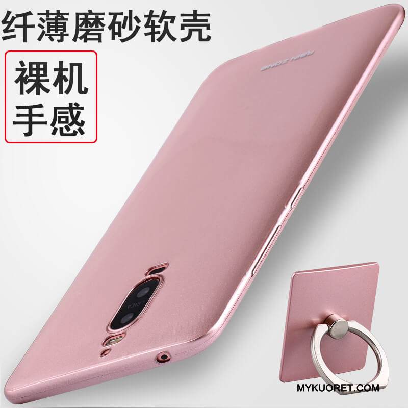 Kuori Huawei Mate 9 Pro Suojaus Rengas Puhelimen Kuoret, Kotelo Huawei Mate 9 Pro Pehmeä Neste Punainen