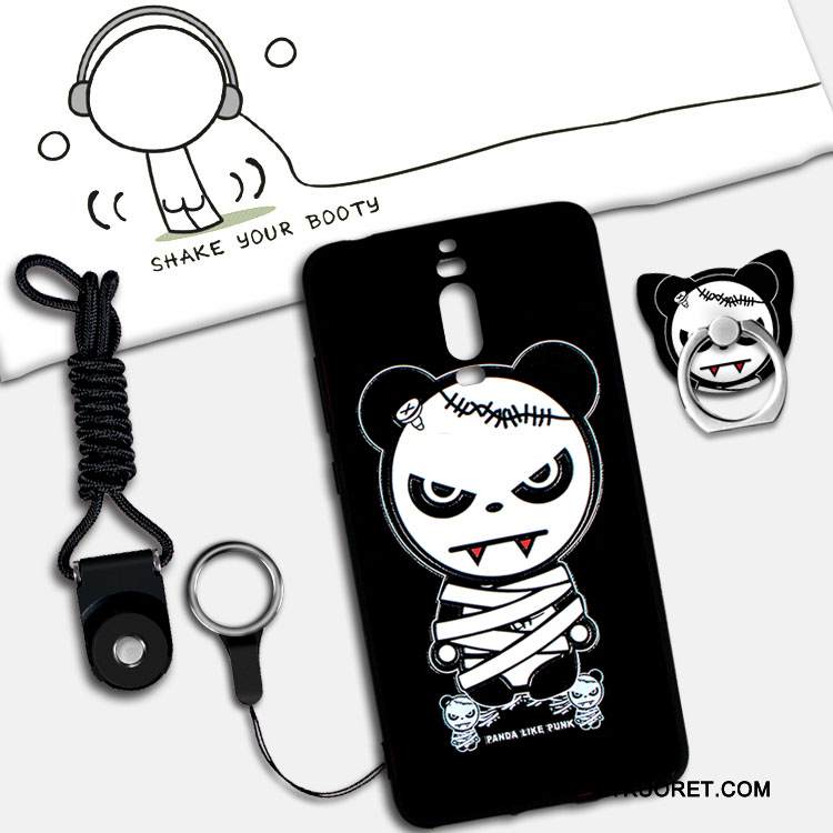 Kuori Huawei Mate 9 Pro Tuki Murtumaton Puhelimen Kuoret, Kotelo Huawei Mate 9 Pro Silikoni Ripustettavat Koristeet Pesty Suede