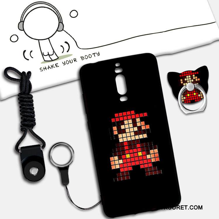 Kuori Huawei Mate 9 Pro Tuki Murtumaton Puhelimen Kuoret, Kotelo Huawei Mate 9 Pro Silikoni Ripustettavat Koristeet Pesty Suede