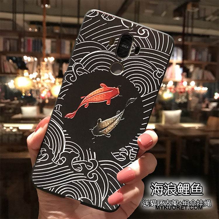 Kuori Huawei Mate 9 Sarjakuva Ripustettavat Koristeet Punainen, Kotelo Huawei Mate 9 Silikoni Puhelimen Kuoret Tummansininen