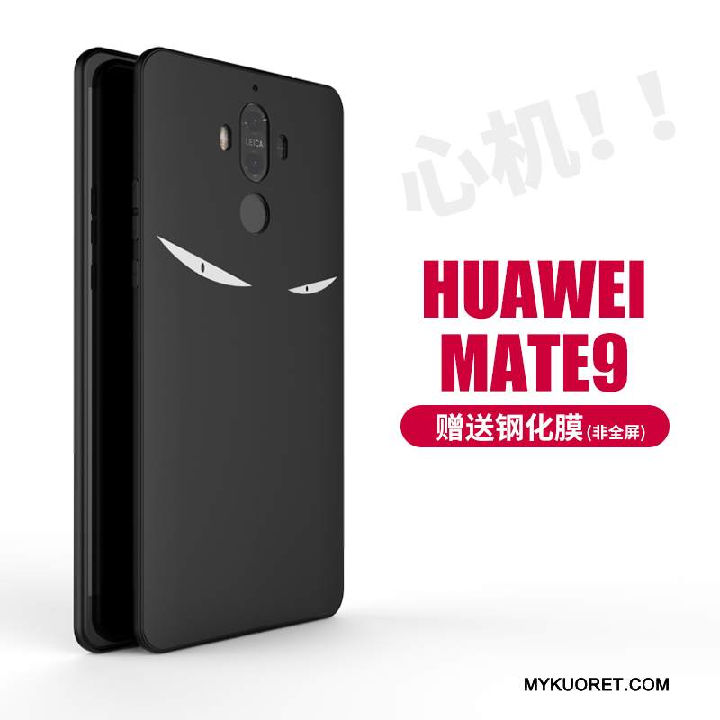 Kuori Huawei Mate 9 Silikoni Murtumaton Trendi, Kotelo Huawei Mate 9 Luova L Musta
