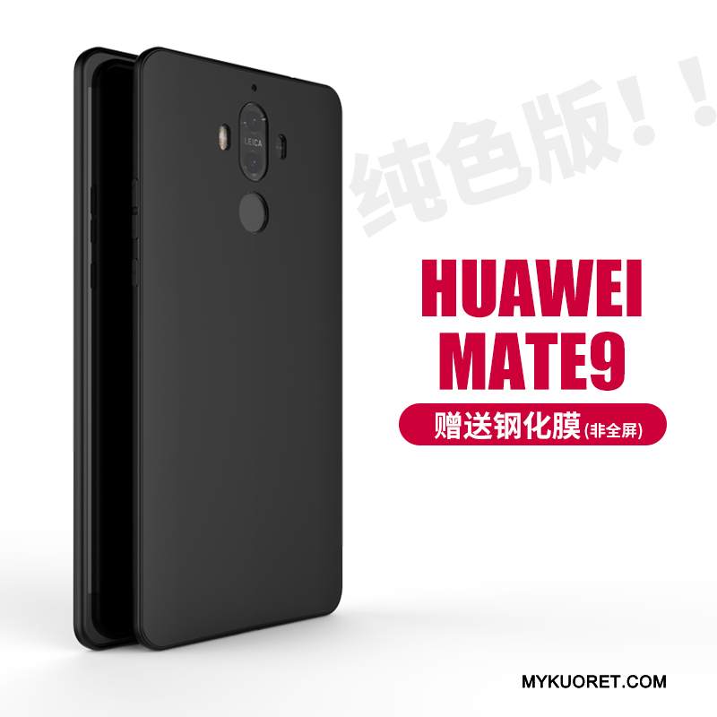 Kuori Huawei Mate 9 Silikoni Murtumaton Trendi, Kotelo Huawei Mate 9 Luova L Musta