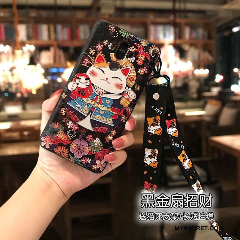 Kuori Huawei Mate 9 Silikoni Pitkä Punainen, Kotelo Huawei Mate 9 Lyhyet Rikkaus