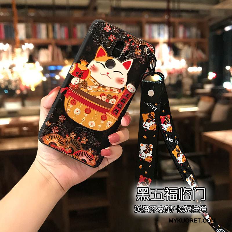 Kuori Huawei Mate 9 Silikoni Pitkä Punainen, Kotelo Huawei Mate 9 Lyhyet Rikkaus