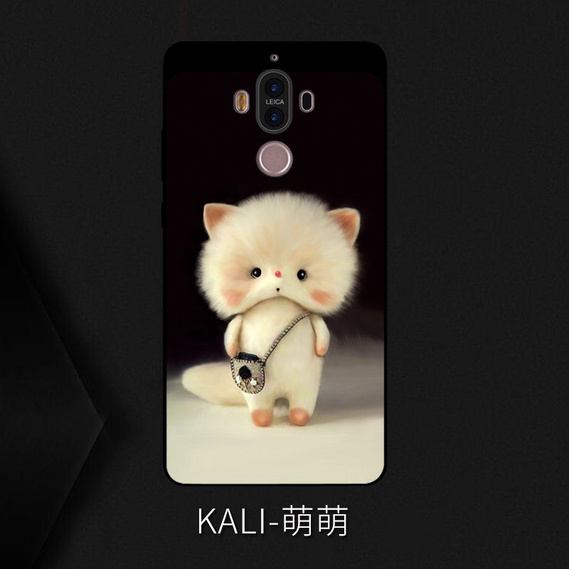 Kuori Huawei Mate 9 Silikoni Puhelimen Kuoret Murtumaton, Kotelo Huawei Mate 9 Pehmeä Neste Musta Persoonallisuus