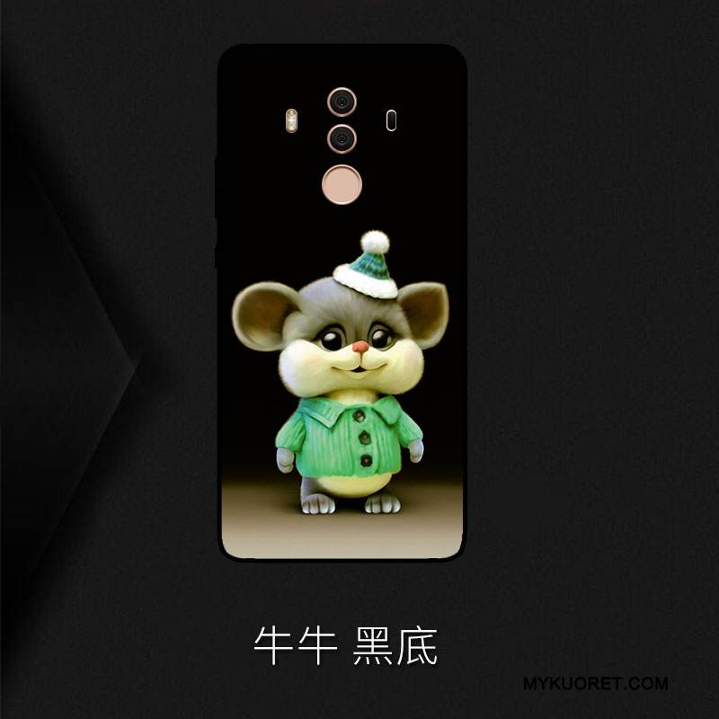 Kuori Huawei Mate 9 Silikoni Puhelimen Kuoret Murtumaton, Kotelo Huawei Mate 9 Pehmeä Neste Musta Persoonallisuus