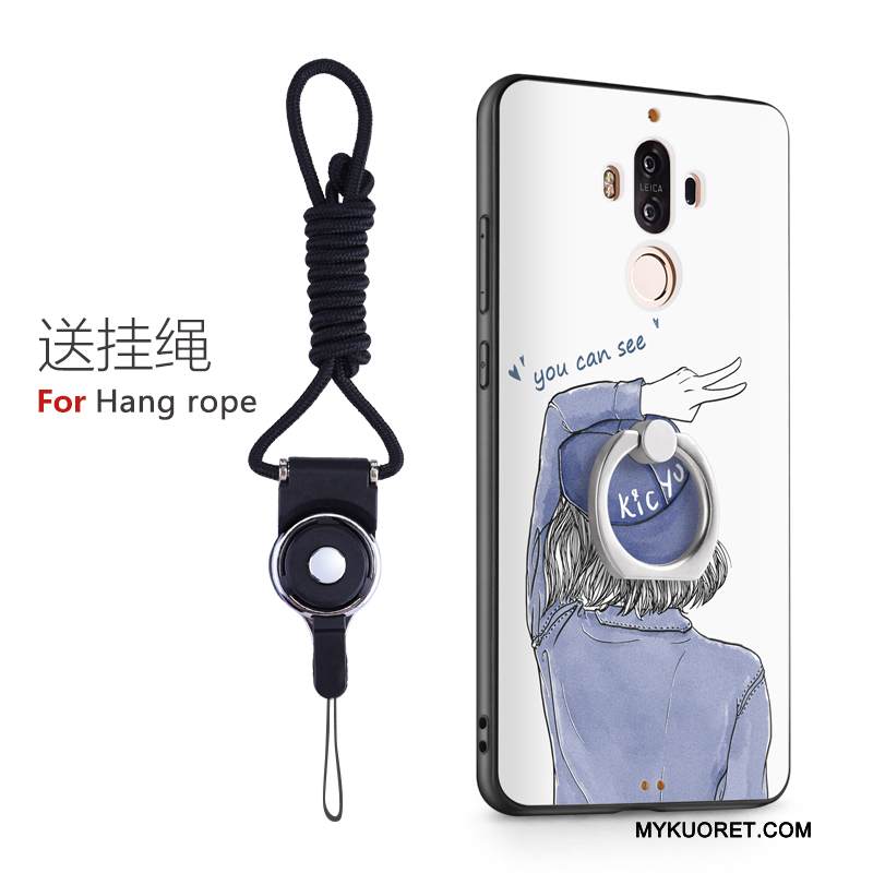 Kuori Huawei Mate 9 Silikoni Puhelimen Kuoret Rengas, Kotelo Huawei Mate 9 Monivärinen Murtumaton