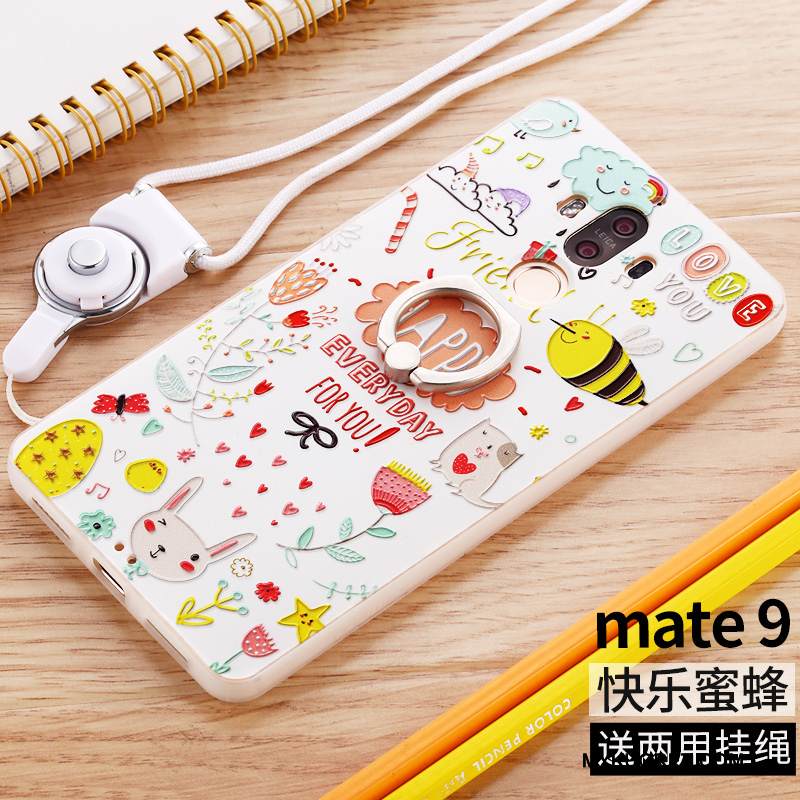 Kuori Huawei Mate 9 Silikoni Sininen Murtumaton, Kotelo Huawei Mate 9 Laukut Persoonallisuus Puhelimen Kuoret