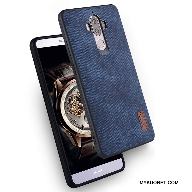 Kuori Huawei Mate 9 Silikoni Tummansininen Puhelimen Kuoret, Kotelo Huawei Mate 9 Laukut Murtumaton