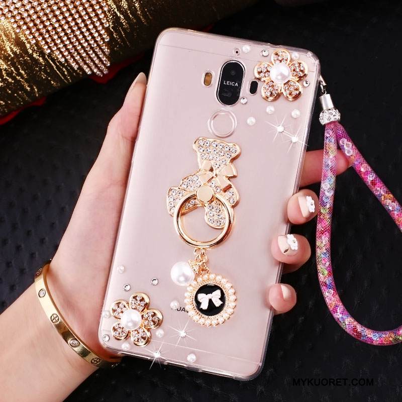 Kuori Huawei Mate 9 Tuki Jauhe Puhelimen Kuoret, Kotelo Huawei Mate 9 Rhinestone Inlay